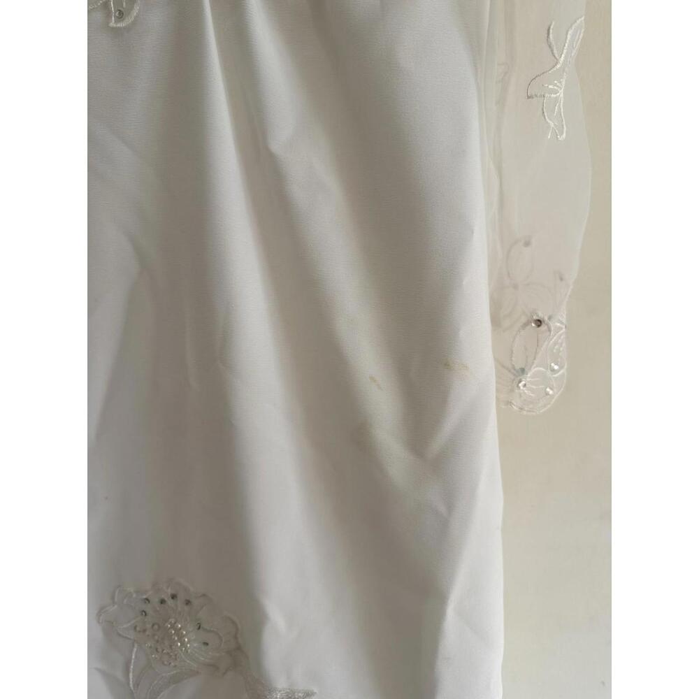Vintage Wedding Dress Gown Set Veil Cape Headpiece Preserved Keepsake Box - Picture 16 of 16